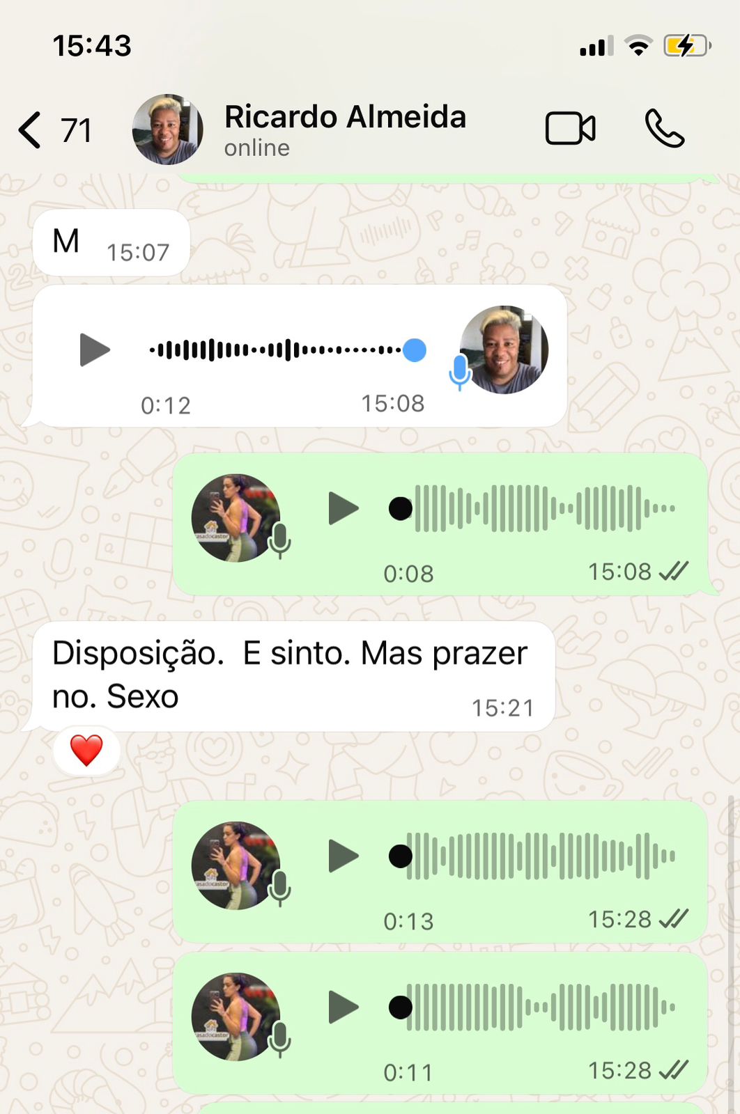 Feedback de cliente no WhatsApp
